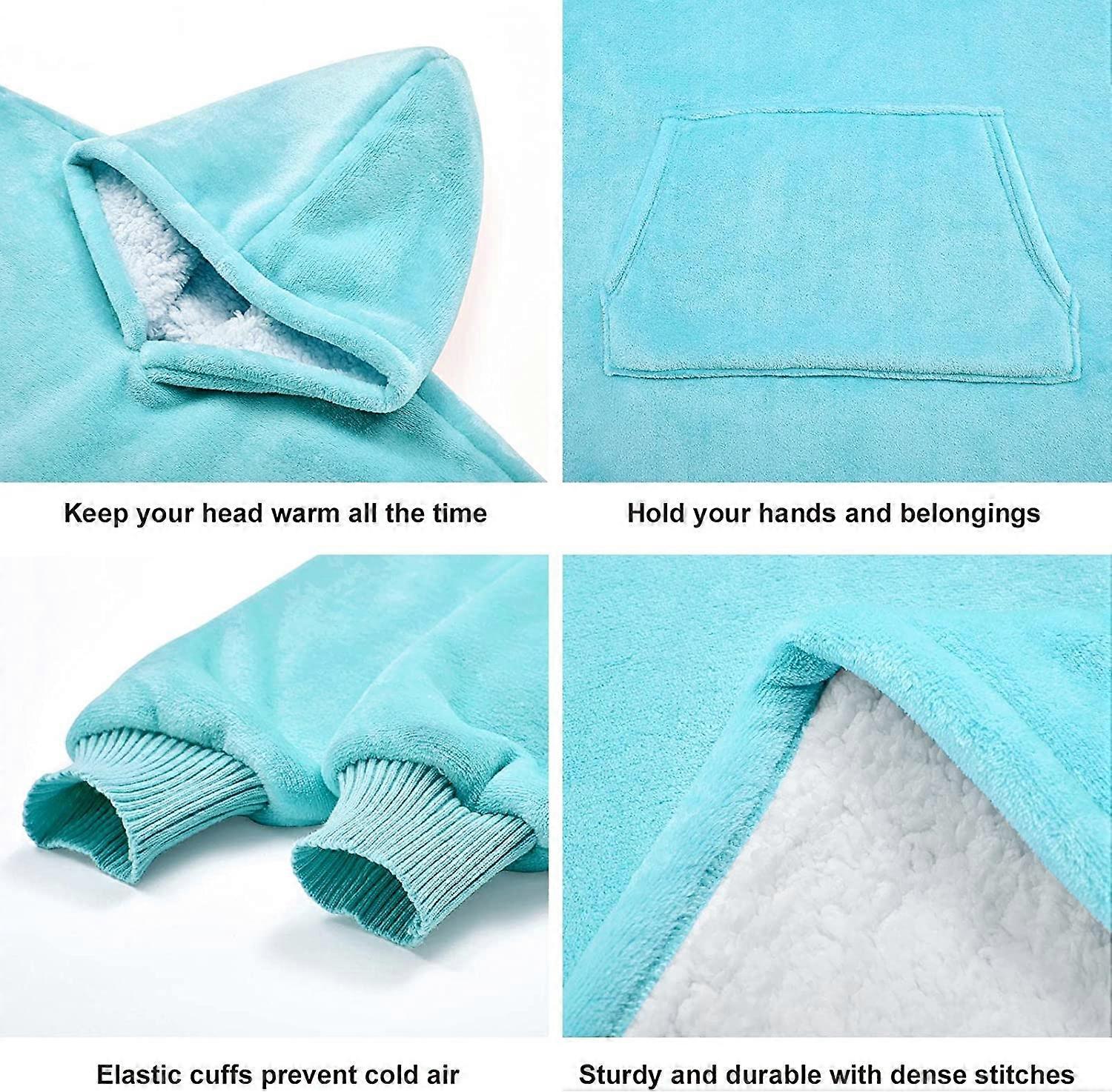 SPXMQSS Felpa Coperta, Coperta Indossabile Donna Caldo Doux E Leggero Unisex Coperta con Maniche Flanelle Sherpa Douce Taglia Unica per Tutti Avocado