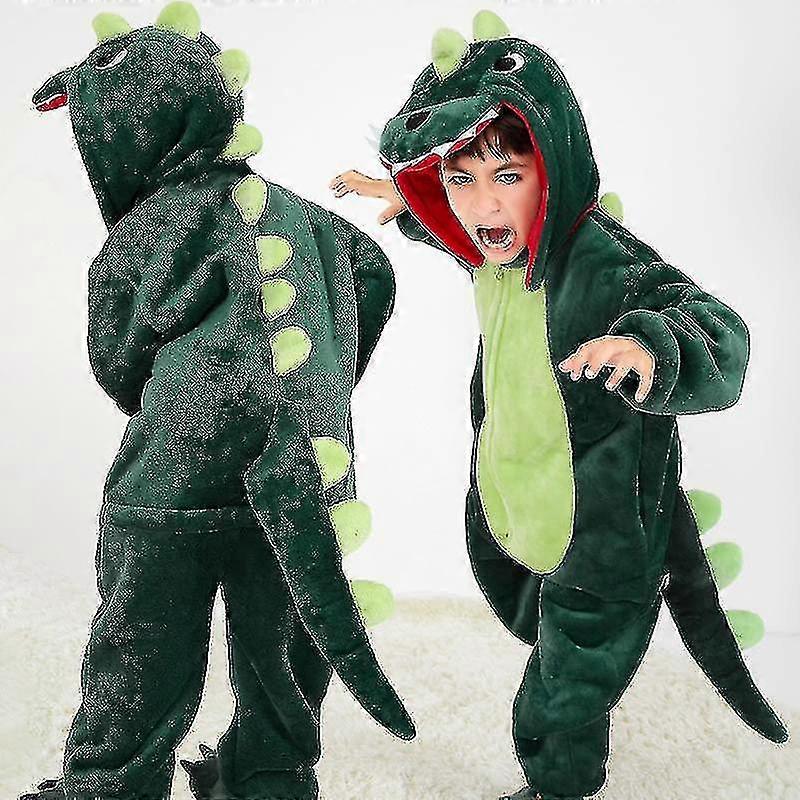 Yougang الطفل الاطفال ديناصور Onesie يتوهم اللباس زي الفانيلا الحيوان قطعة واحدة بيجاما الكرتون