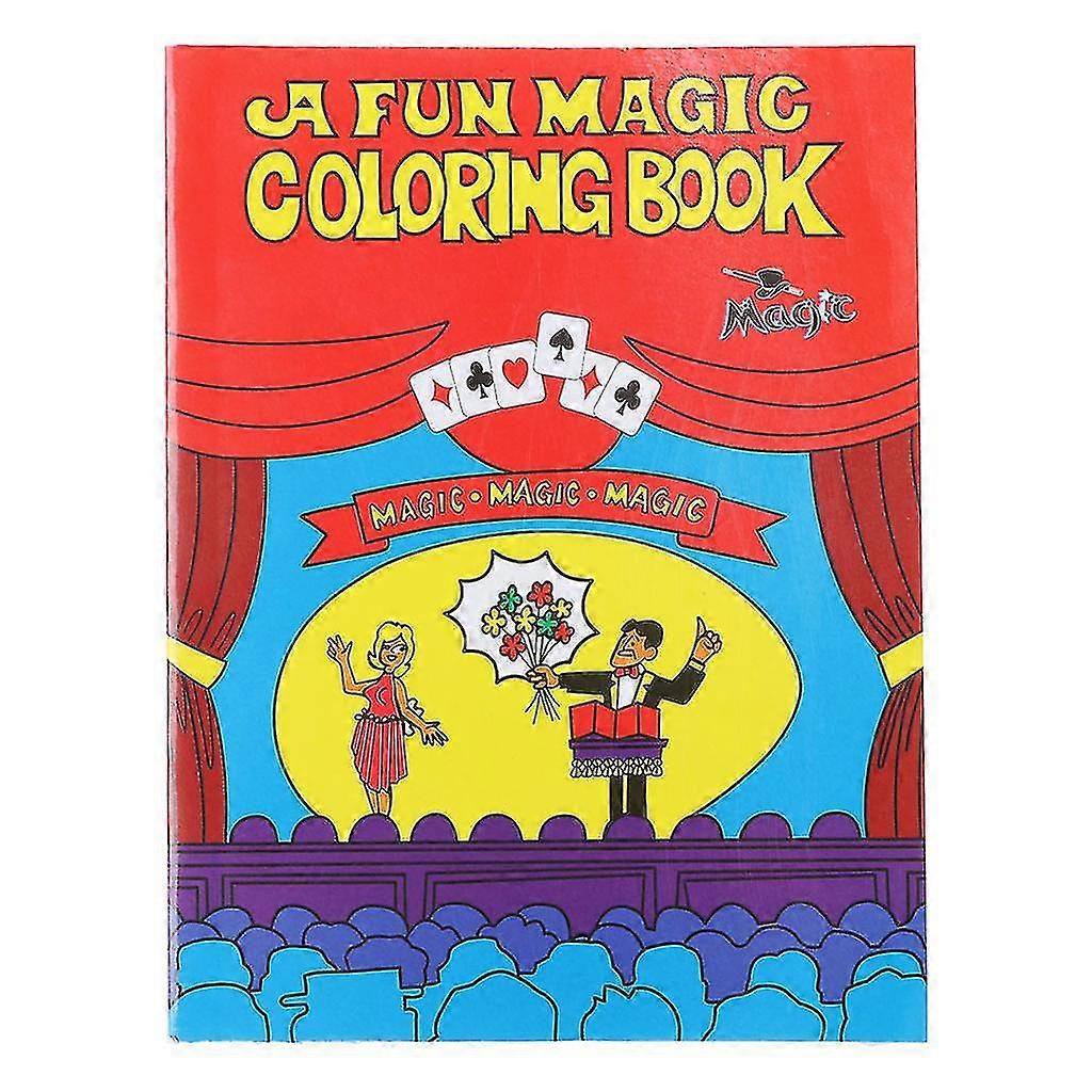 Black/White Magic Coloring Book Creative Trick Toy Grimoire Spellbook For Kids/Adults Small