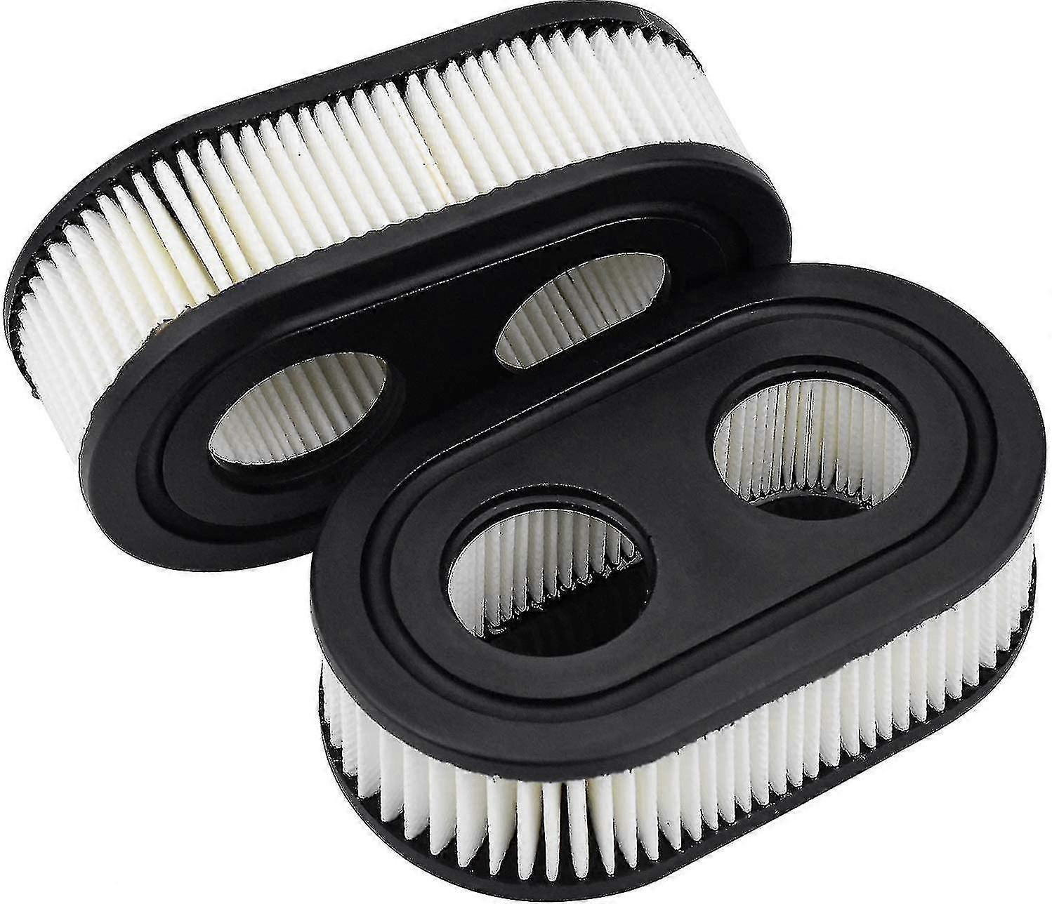 2 Pcs Lawn Mower Air Filter For Briggs & Stratton, 593260, Black