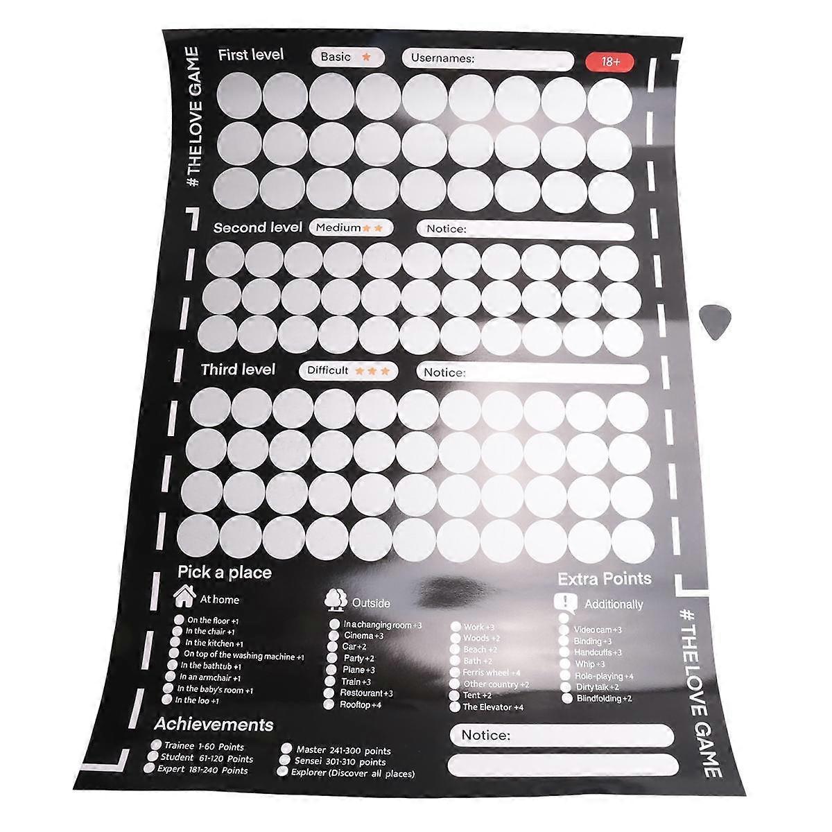 Game Scratch Off Poster Game for Couples