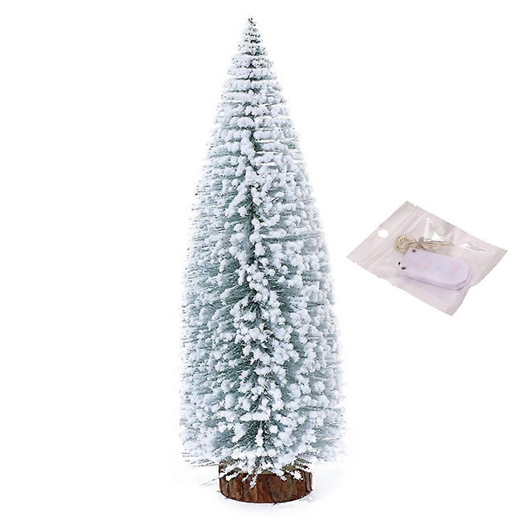 Mini Artificial Christmas Tree with LED Lights for Tabletop Desk Home Holiday