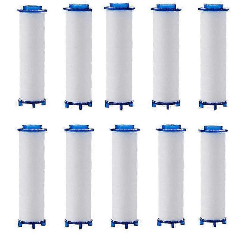 10 Pack PP Cotton Shower Filter Core for Hard Water, High Flow Eco-Friendly Replacement Filter Element 8x2.5cm