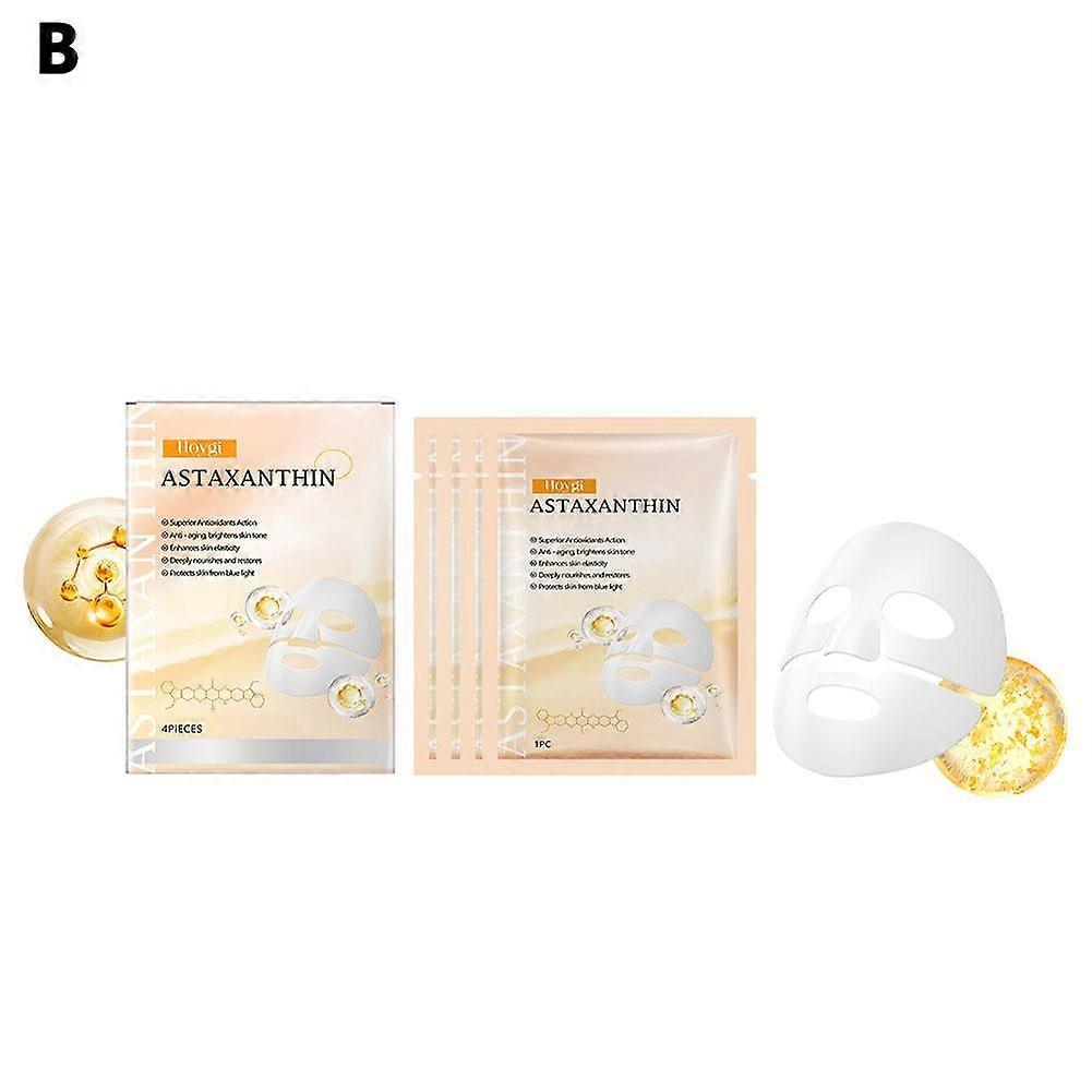 Astaxanthin Anti-Aging Face Mask Deep Hydration Wrinkle Reduction Skin Brightening Facial Treatment