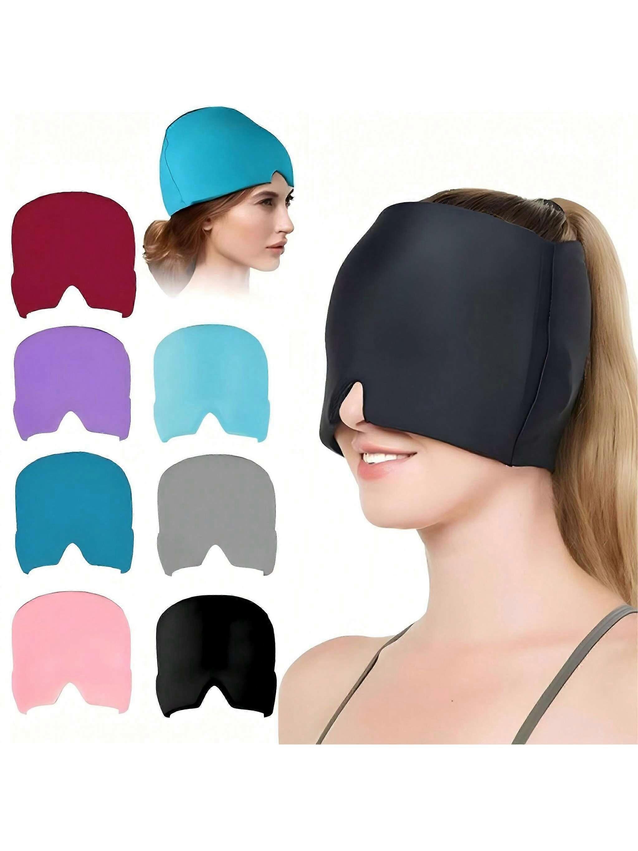 1pc ζεστό & κρύο headwrap πηκτωμάτων θεραπείας - επαναχρησιμοποιήσιμο κάλυμμα κεφαλής παγίδων πηκτωμάτων για την κρύα ή ζεστή συμπίεση, ταιριάζει σε όλες τις ηλικίες
