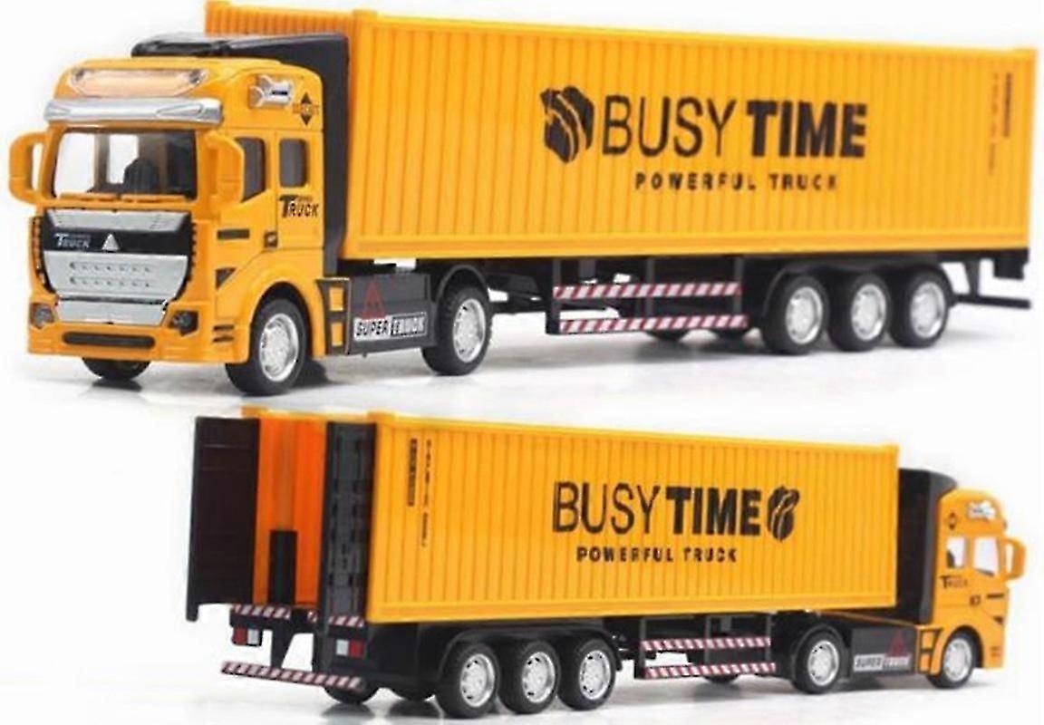 Børns legering container lastbil model legetøj