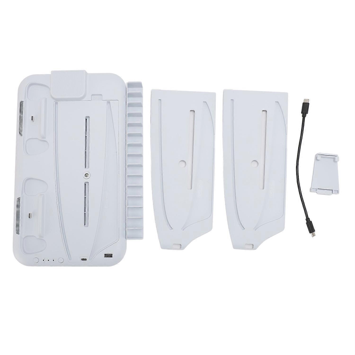 Dual Charging Station for PS5 Multifunction Controller Charging Stand with Cooling Fan with 15 Game