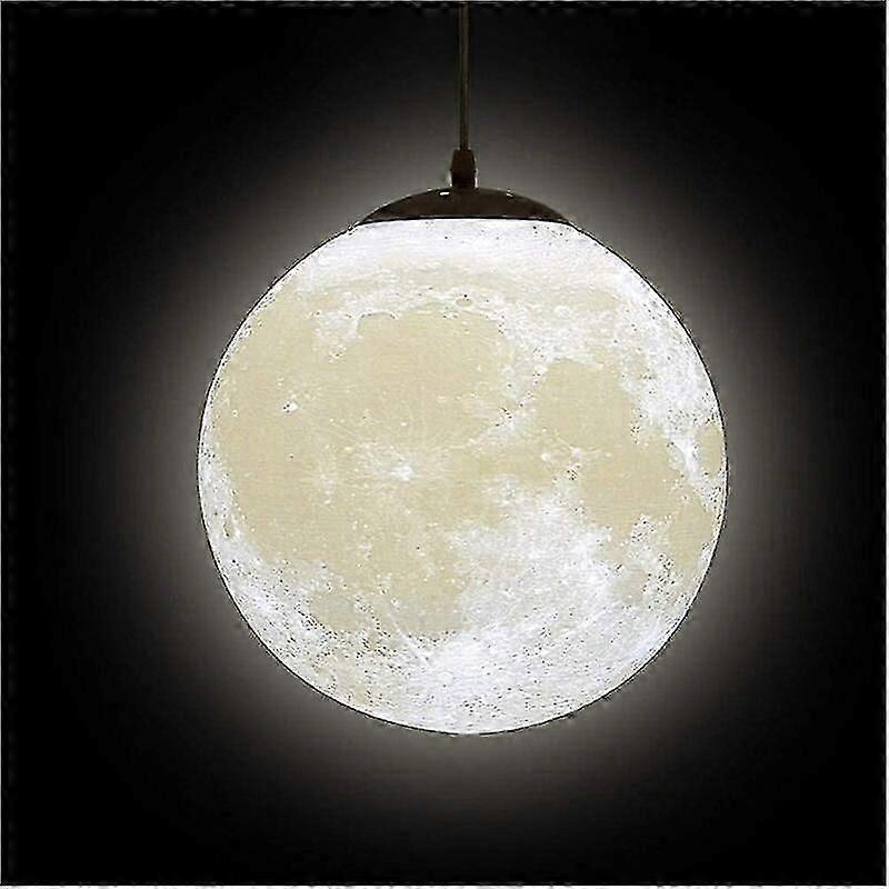 3D月亮吊灯-月亮吊灯 月亮吊灯 行星吊灯 月亮餐厅酒吧 家庭儿童房 LED吊灯(Bul