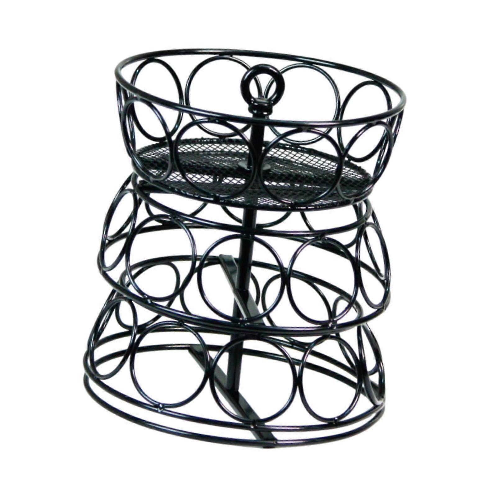 Kaffeepadhalter Moderner schwarzer hohler Kaffeepad-Aufbewahrungsorganizer