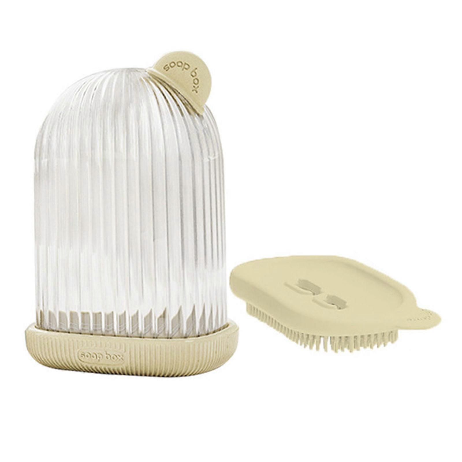 1PCS Soap Case Soap Container for Travel Soap Storage Solution Soap Dish  Milky White