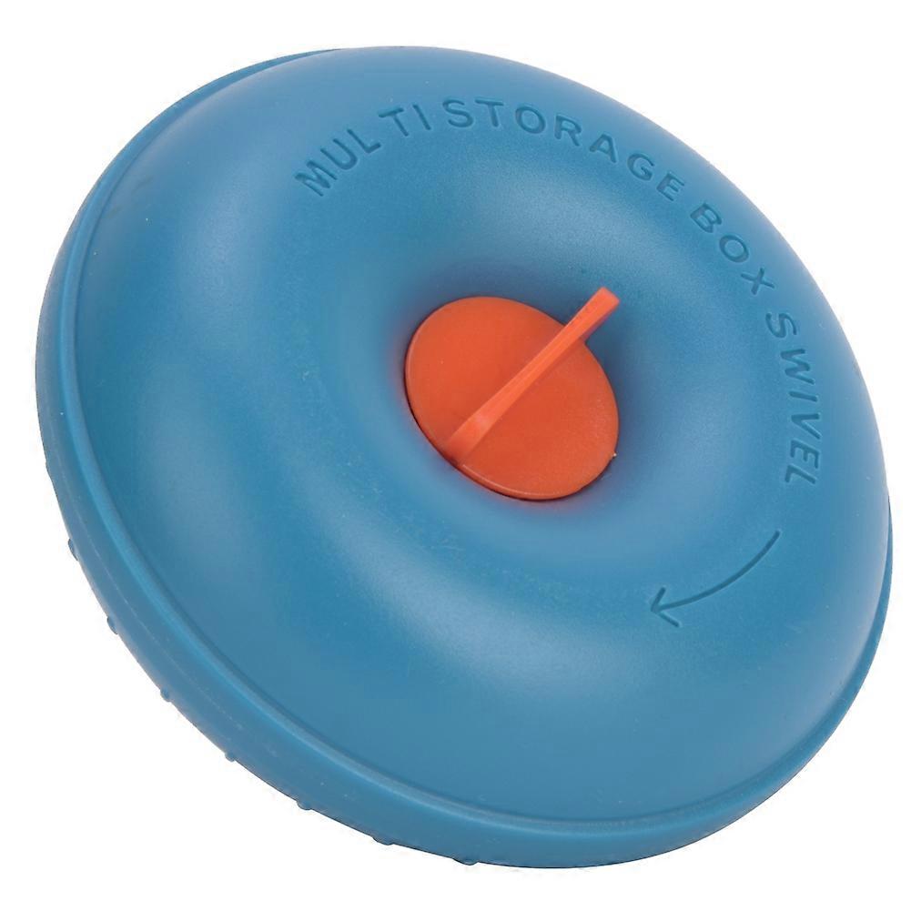 Portable Pill Case Round Mini Candy Storage Box Travel Medicine Container with Lock
