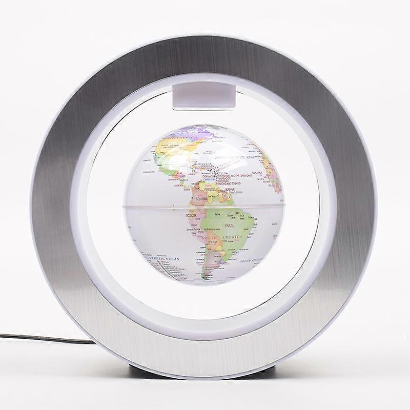 Magnetic Rotating 4 Inch Floating Globe Mysteriously Suspended in the Air World Map Home Decoration 