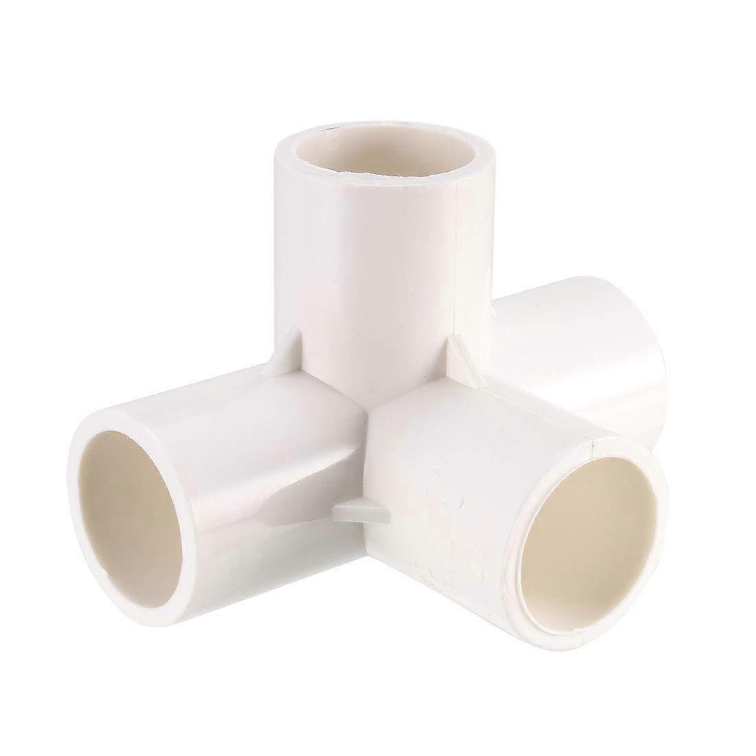 6 Pcs PVC Pipe Fitting Furniture Grade, 20mm