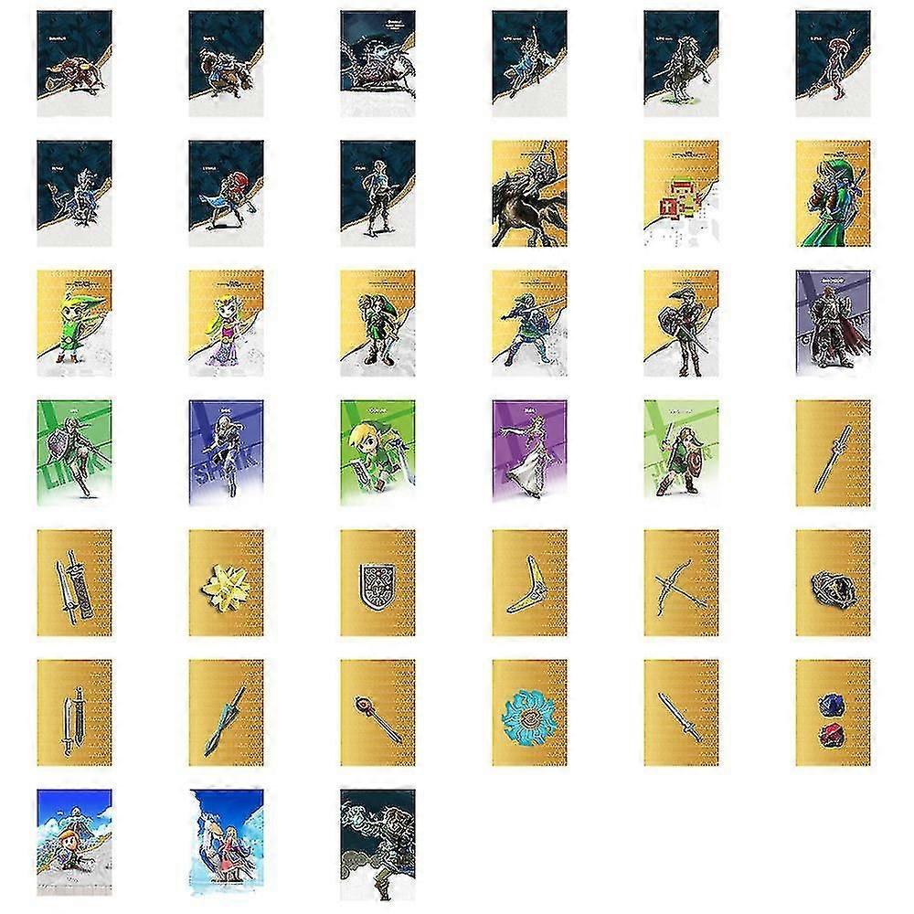 39pcs The Legend Of Zelda Nfc Mini Amiibo Cards Tears Of The Kingdom Amiibo Card Set