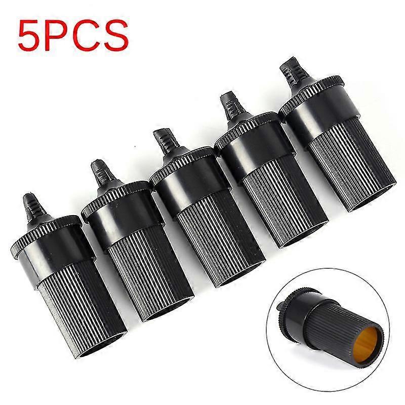 5pcs Car Cigar Cigarette Lighter Female Inline Socket Plug Adapter Connector