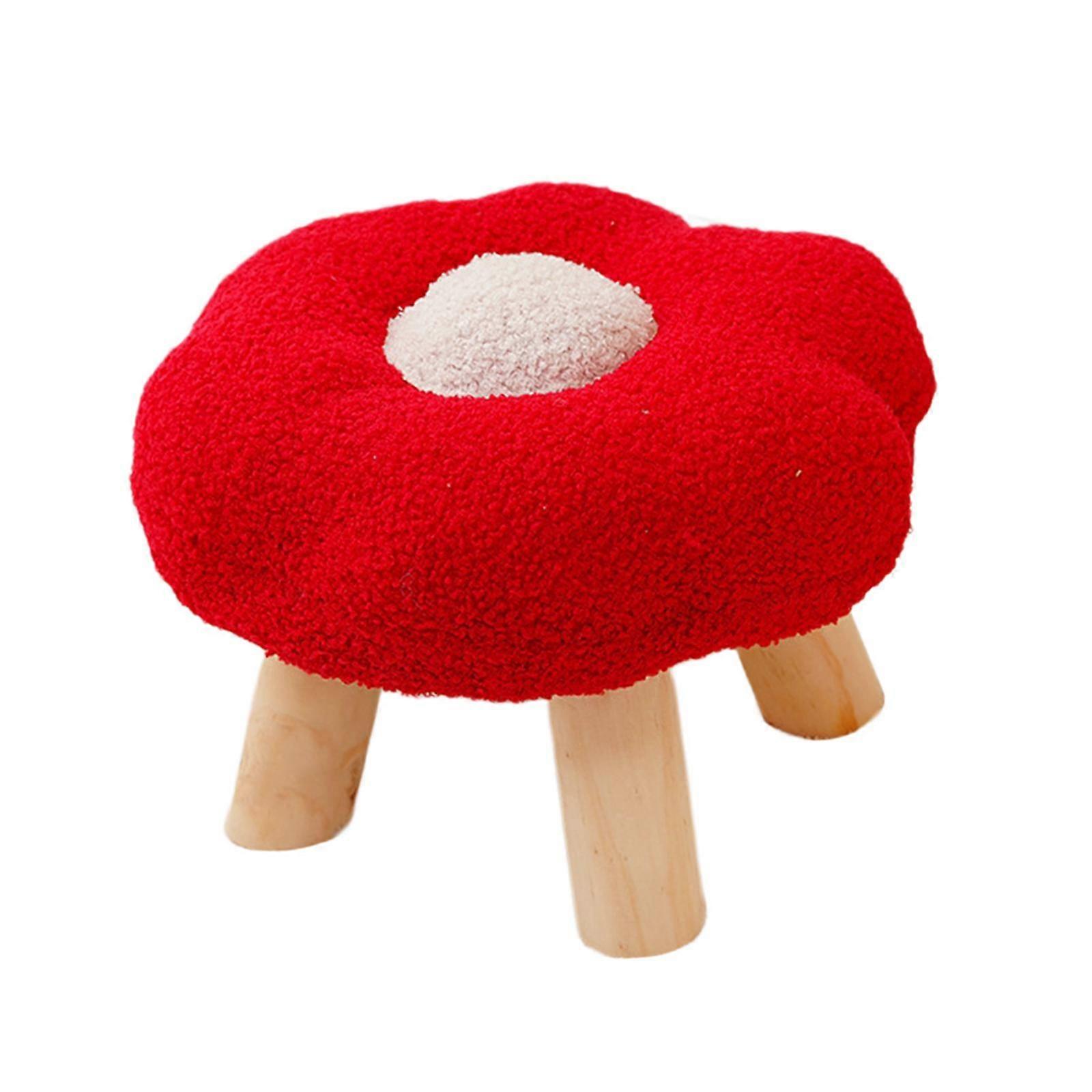Small Foot Stool Sofa Footstool Multipurpose Comfortable Flower Shape Cartoon