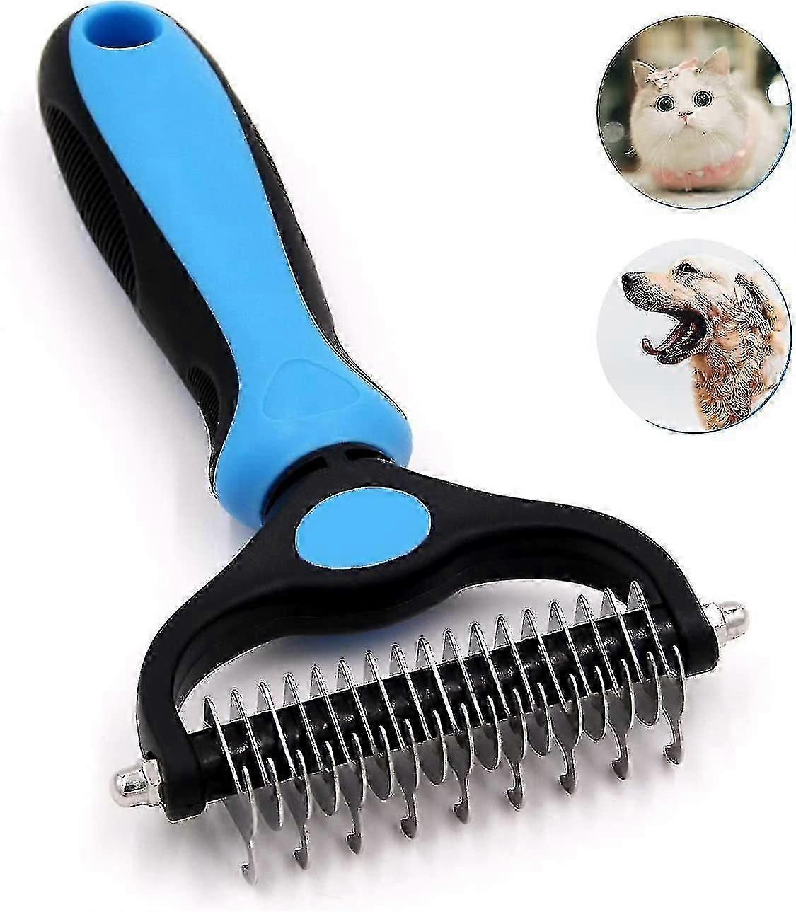 Pet Groo Tool- 2 Sided Undercoat Rake For Dogs S-safe And Effective Dematting Comb For Matstangles Removing-no More Nasty Shedding Or Flying