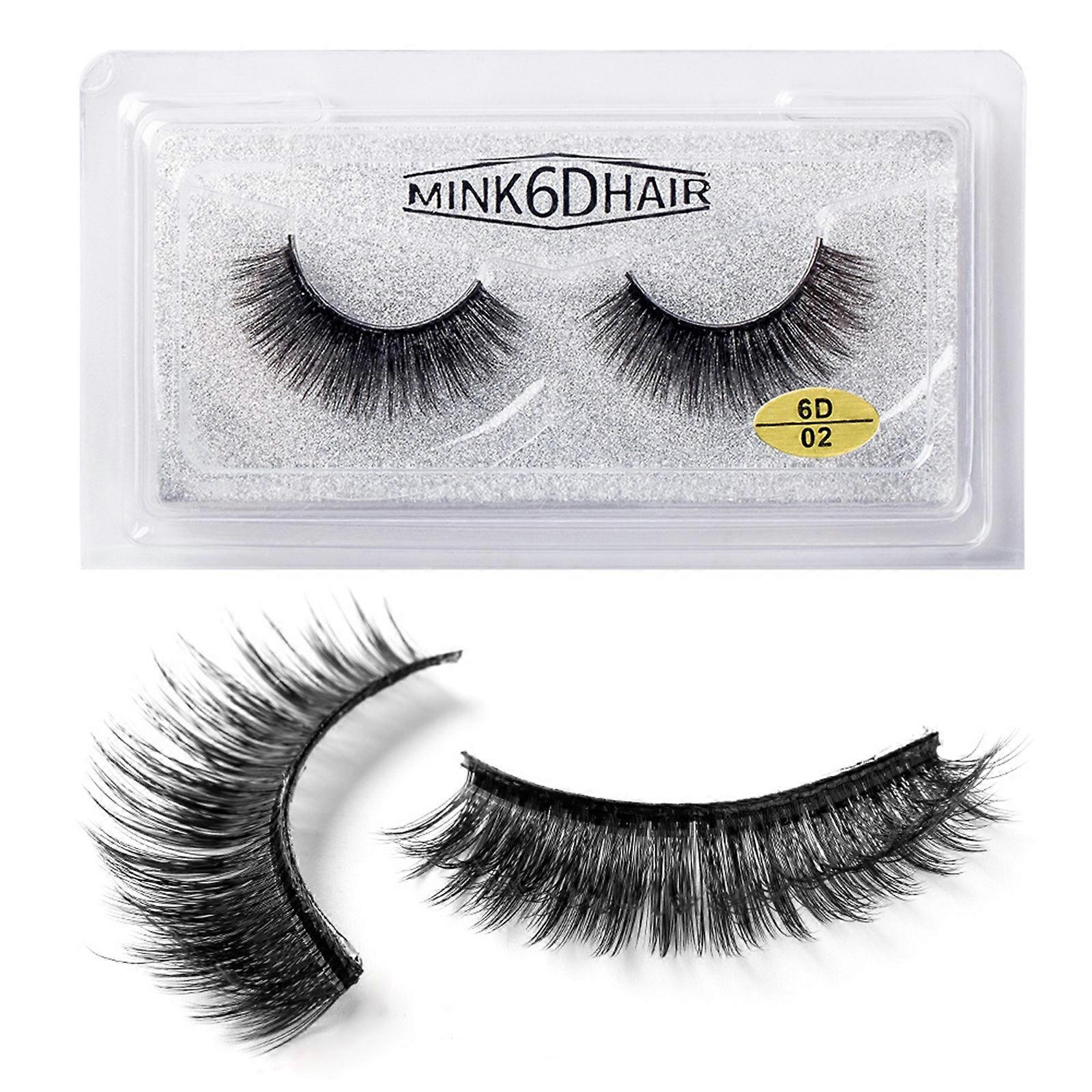 6D False Eyelashes Eyelashes Exaggerated Eyelashes Three-dimensional Thick Mink Fake Eyelashes