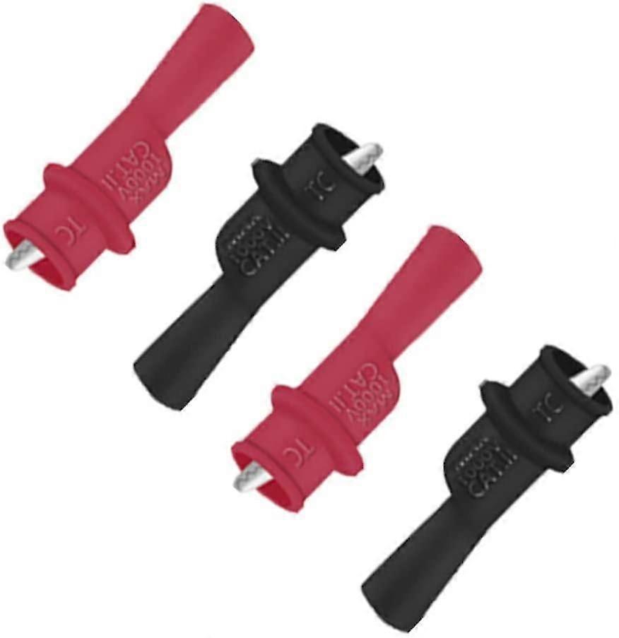 Alligator Clip To Alligator Clip For Isolated Multimeter Test Probe (4 Pieces).