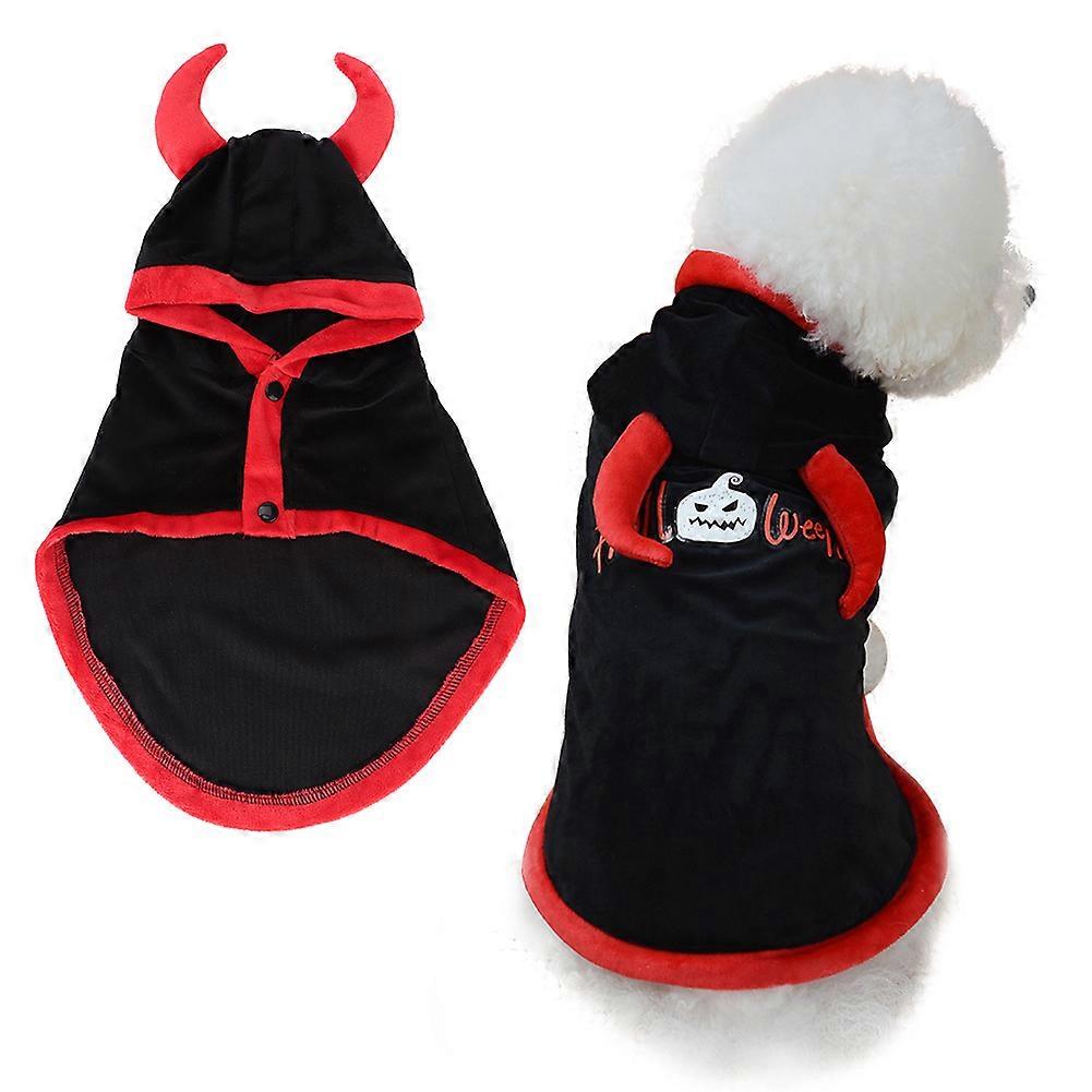 Pet Dog Cat Coral Fleece Halloween Costume Mantle Soft Warm Sweater with Fun Pattern in Various Sizes