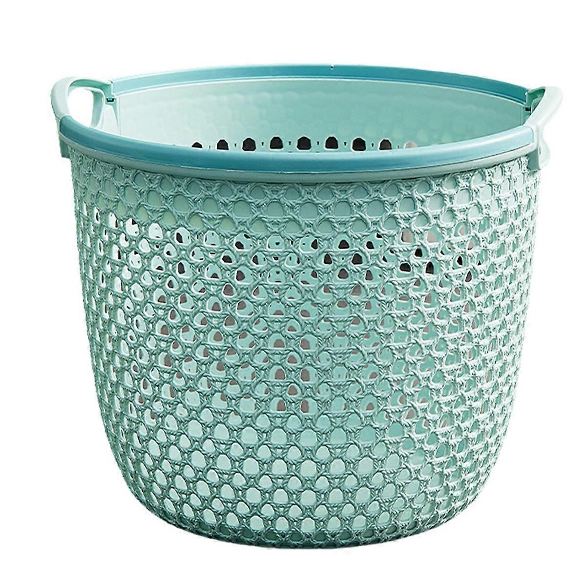Portable dirty clothes basket, dirty clothes basket, light blue