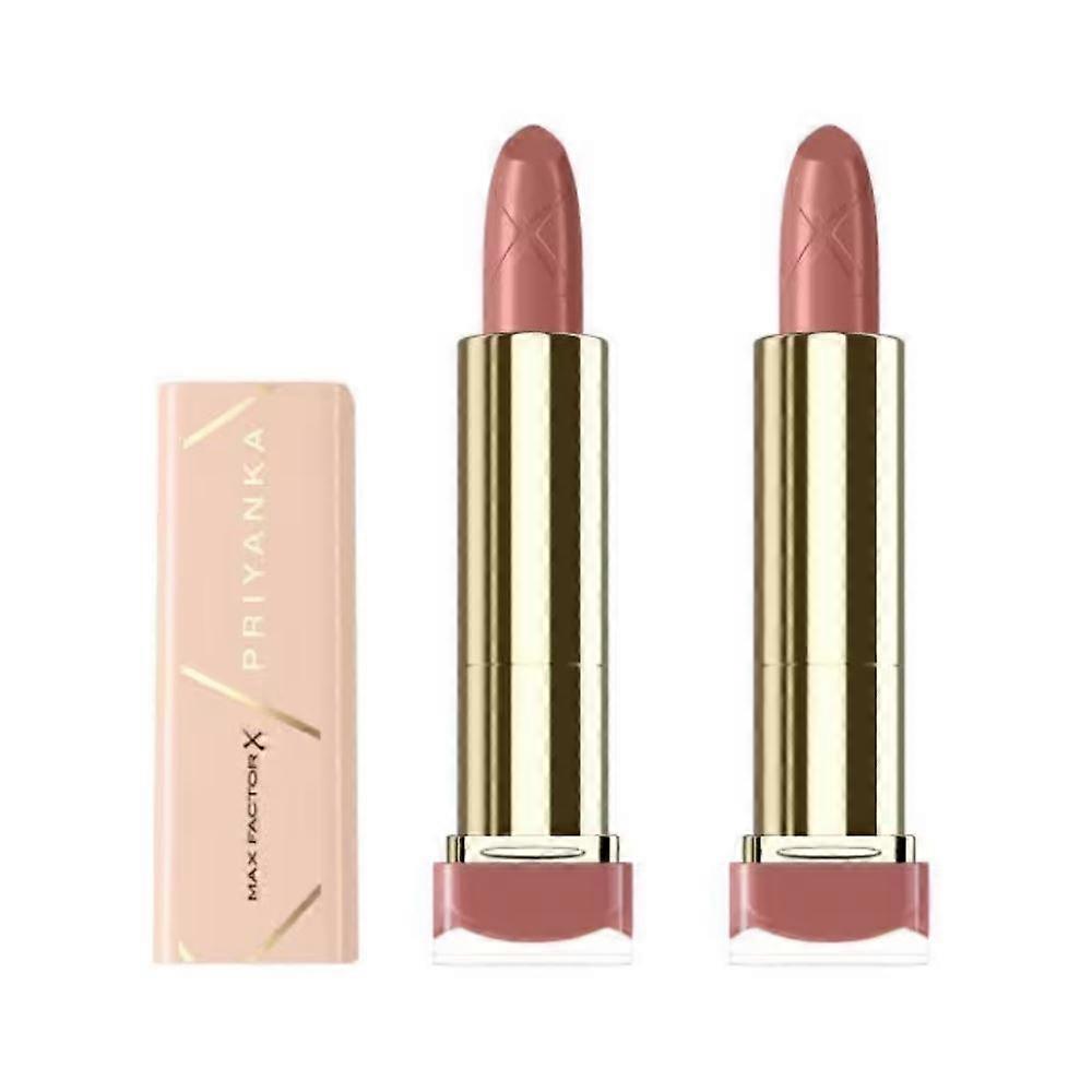 2 x Max Factor Colour Elixir Priyanka Lipstick - 018 Cafe Latte