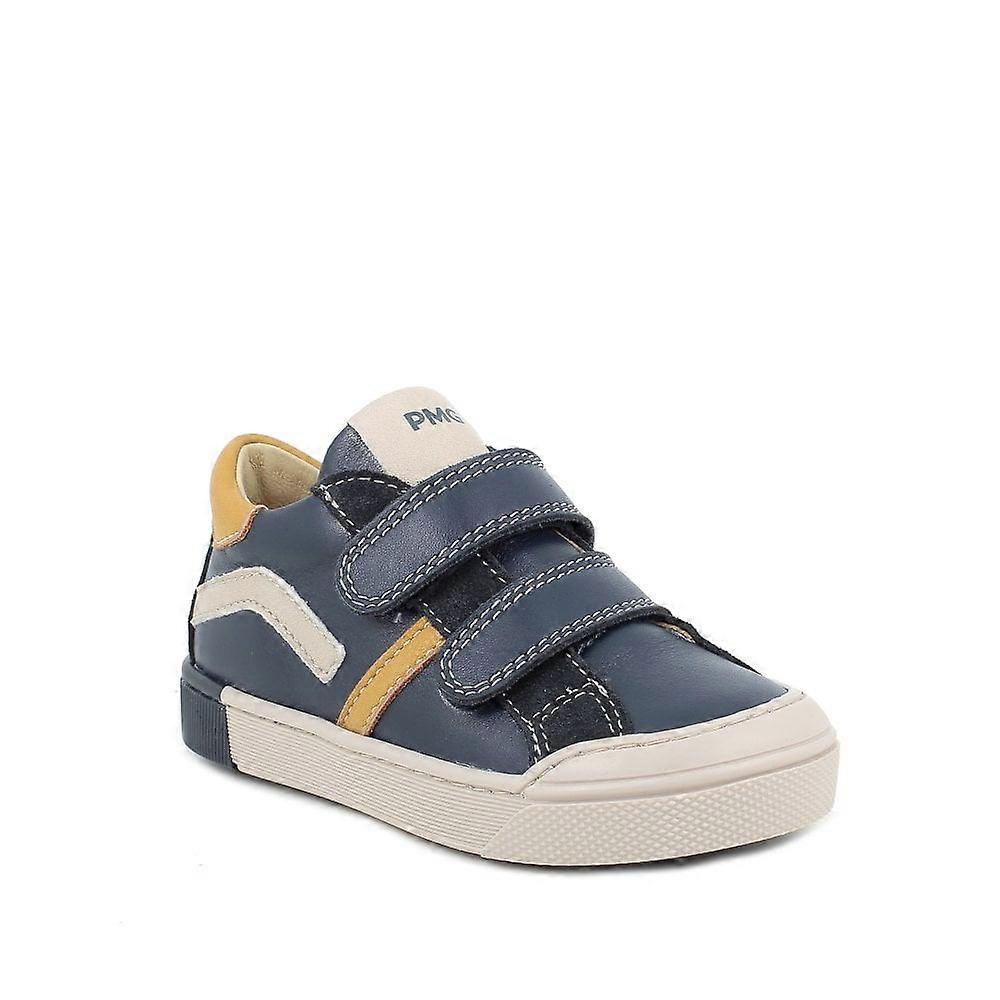 Kids Primigi Ppf 79235 Leather Trainer Style Shoe In Ocean