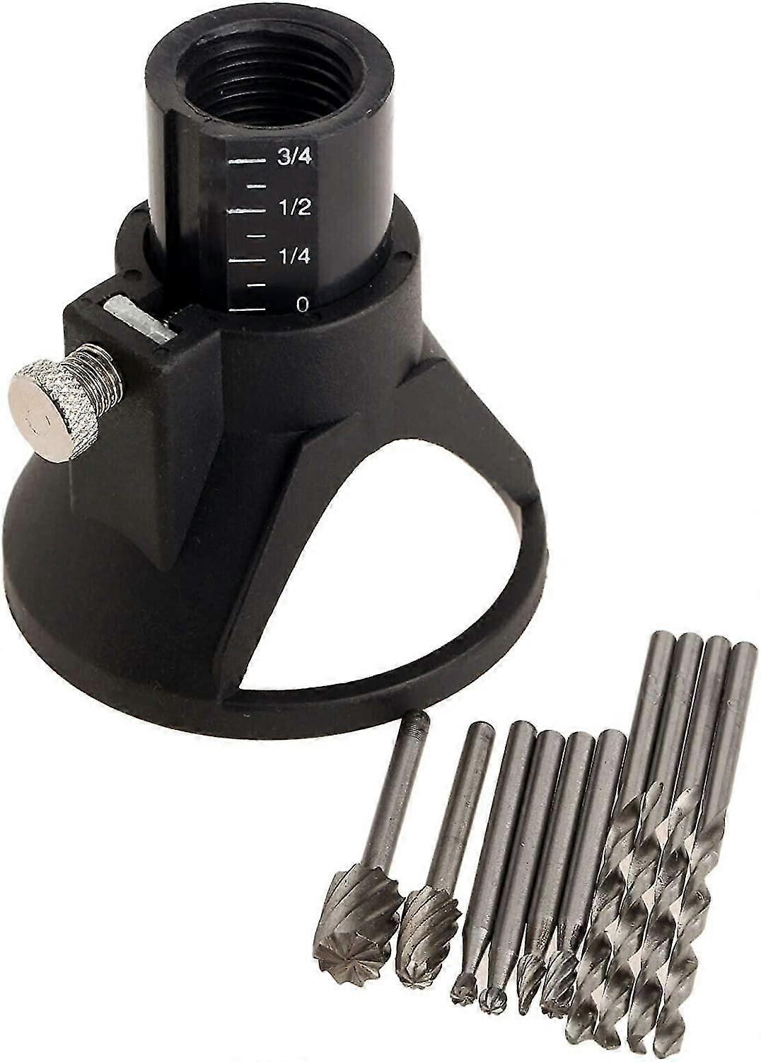Hss Cutting Guide Multi Tool Rotary Attachment Kit Drill Bit - 11 Set