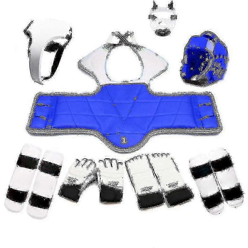 Taekwondo Ensemble de cinq pièces Taekwondo Armure de protection Kickboxing Gant de boxe Taekwondo Équipement Protecteur-3