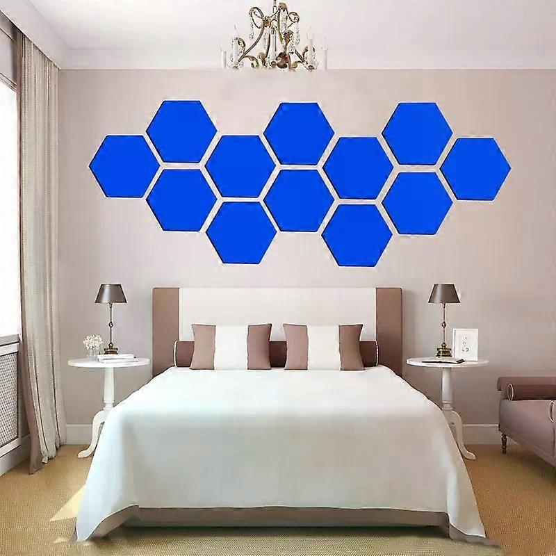 Multi Size 12pcs Removable Acrylic Mirror Setting Hexagon Wall Sticker Decal Honeycomb Mirror for Home Living Room Bedroom Decor