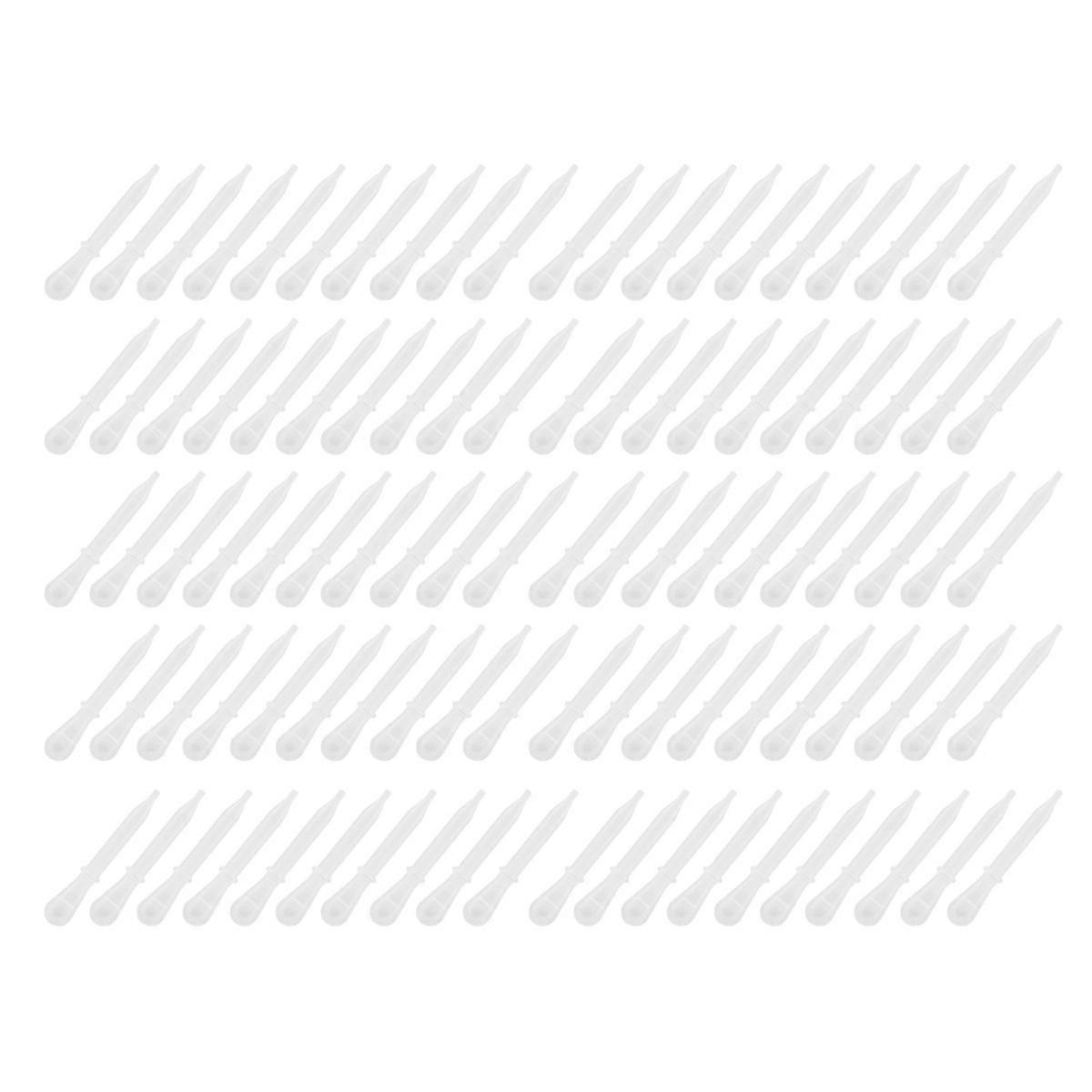 100 PCS使い捨てプラスチックピペットスポイト転写液体ミックスエアブラシペイント