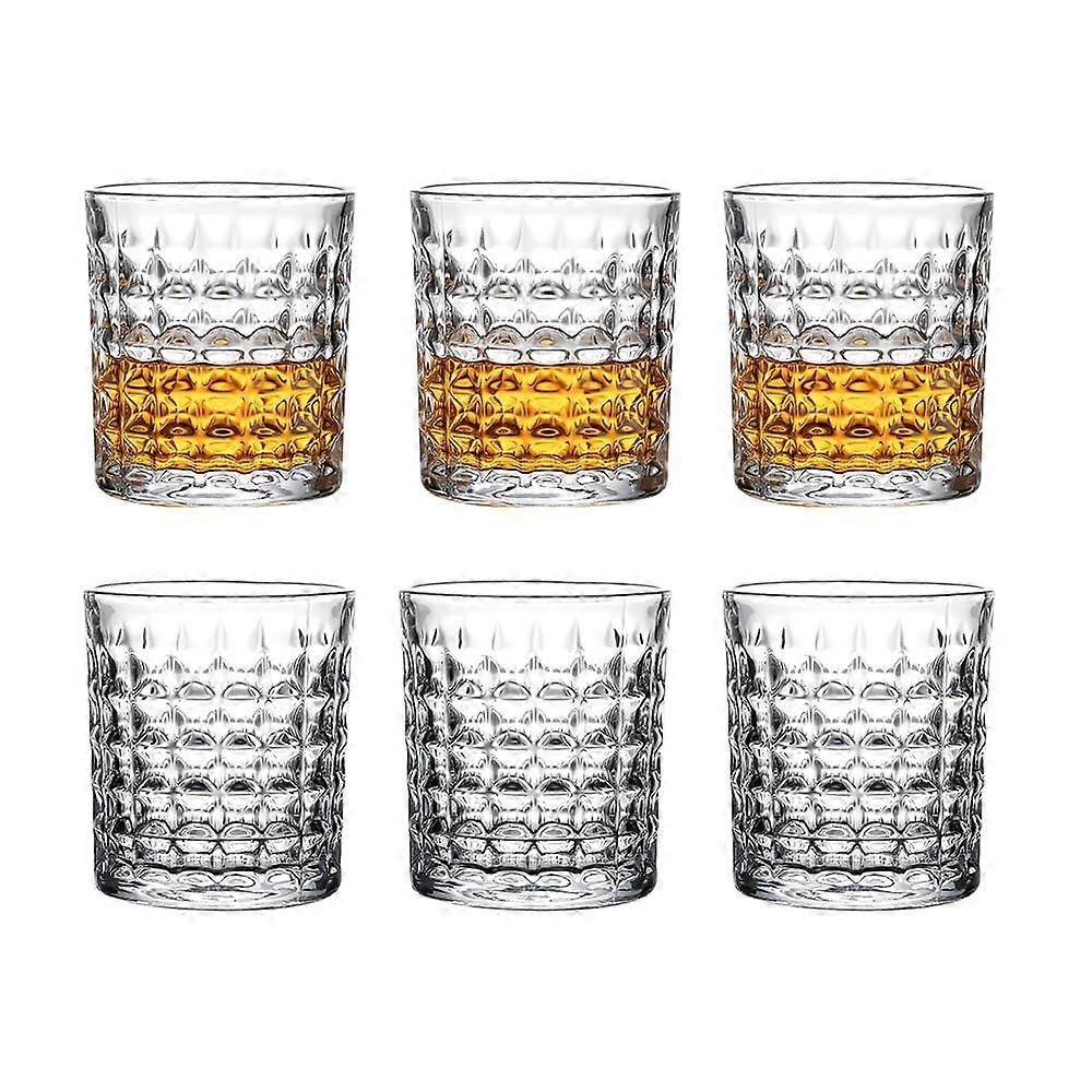 6 Piece Transparent Glassware Set 9.5-Ounce Capacity For Kitchen Use