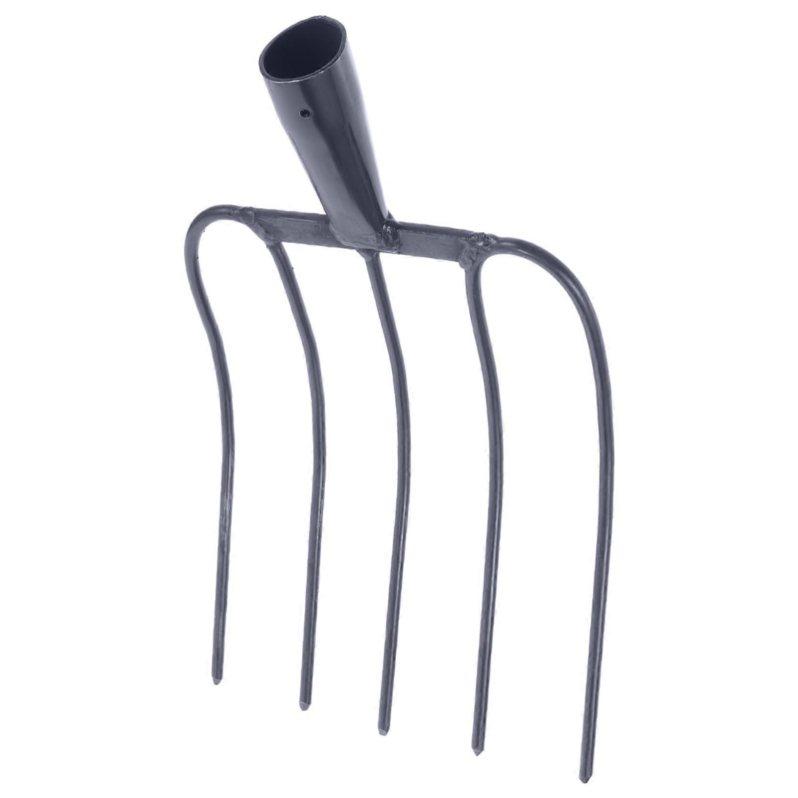Practical Iron Manure Fork Multi Functional Tine Farming Pitchfork Agricultural for Use Grass Fork for Manure Handling and Work