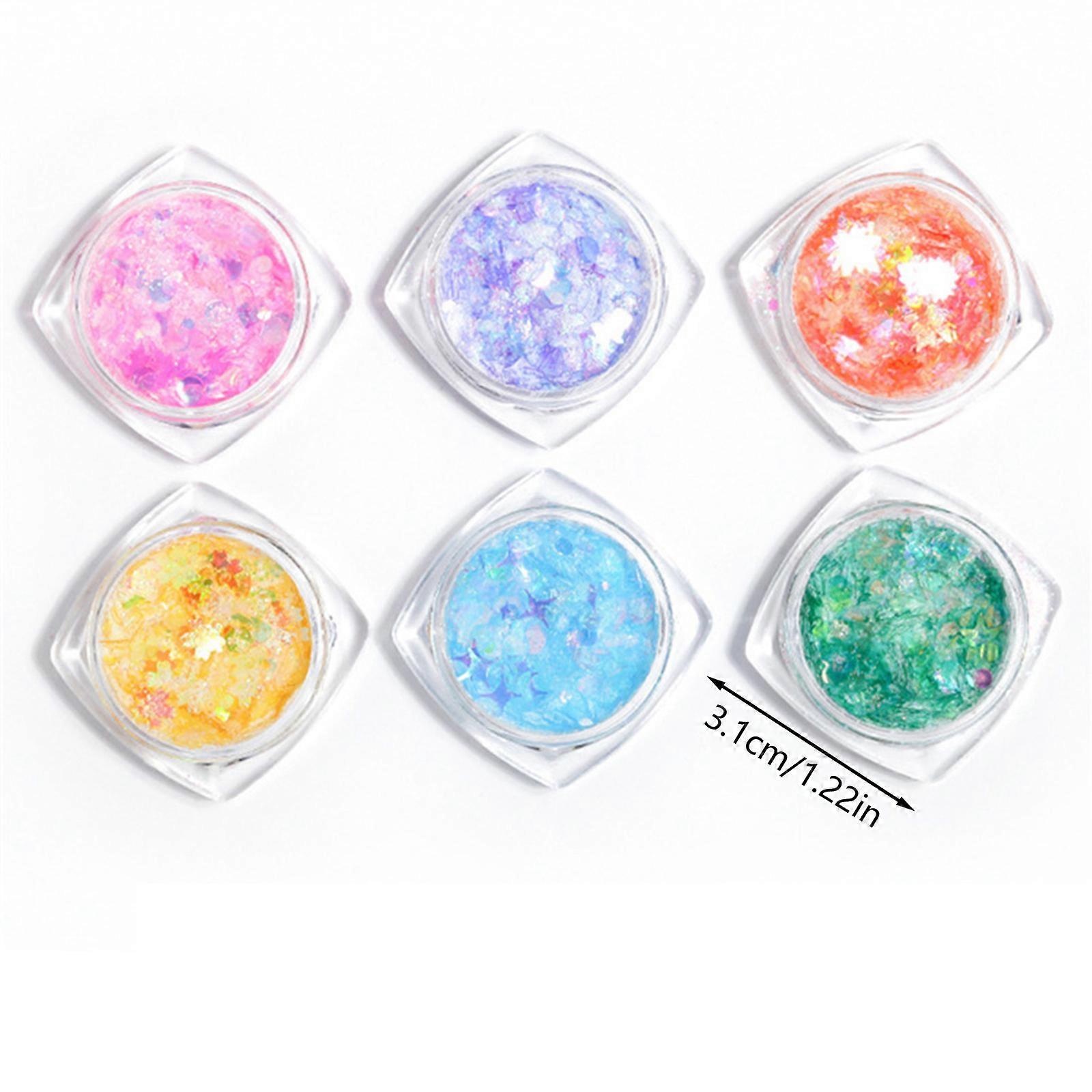 Artistics Star Sequins for Stuffing Multipurpose in 6 Elegant Color Fashion Accessory Portable for Craft Enthusiasts Multi