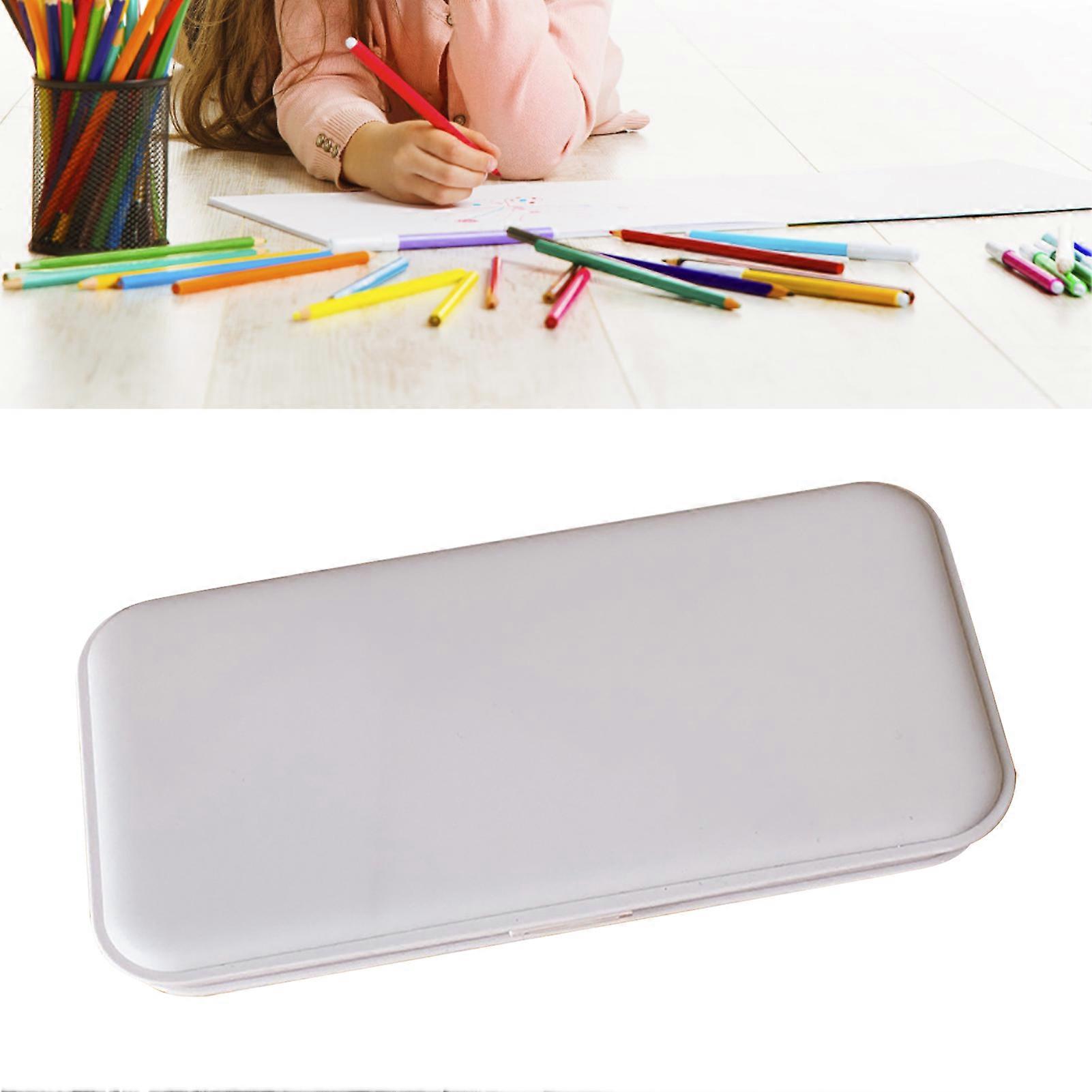 Large Capacity Waterproof Frosted Pen Box Light Gray Compact