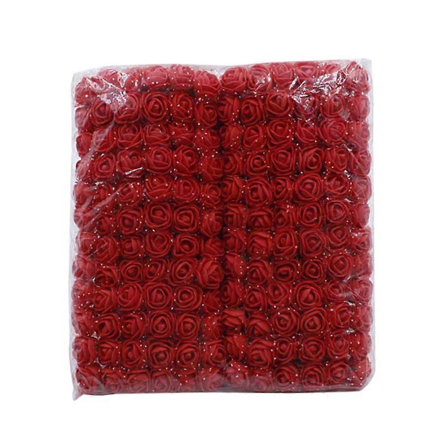144pcs Mini Foam Roses with Iron Wire Stem