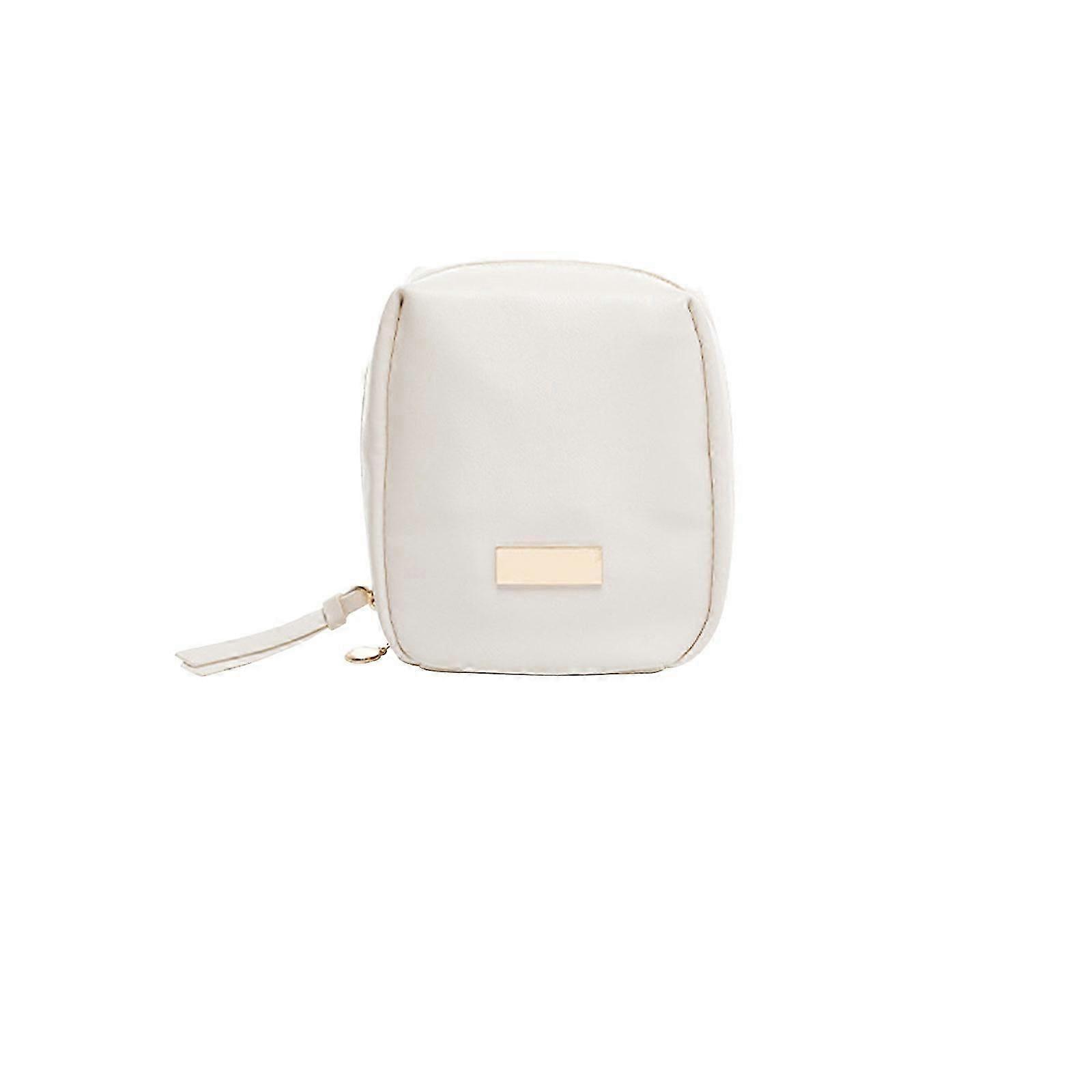 Large Capacity Double-Layer Travel Makeup Bag with Compartments for Women