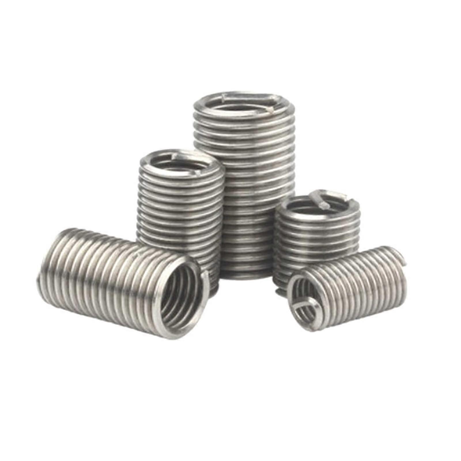 50Pcs M4x0.7x1D Wire Thread Insert Stainless Steel Wire Screw M4 Sleeve, Screw Bushing Helical Wire Thread Repair Inserts