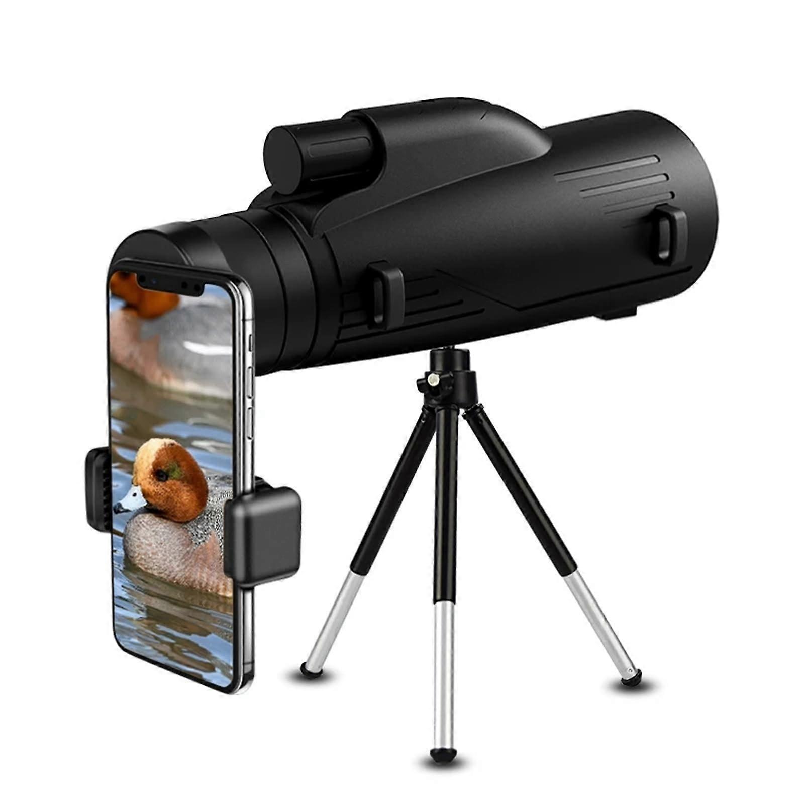 HD 12x50 Monocular Telescope BAK-4 Prism with Clear Low Light Vision for Bird Watching,Hunting,Hiking Travelling