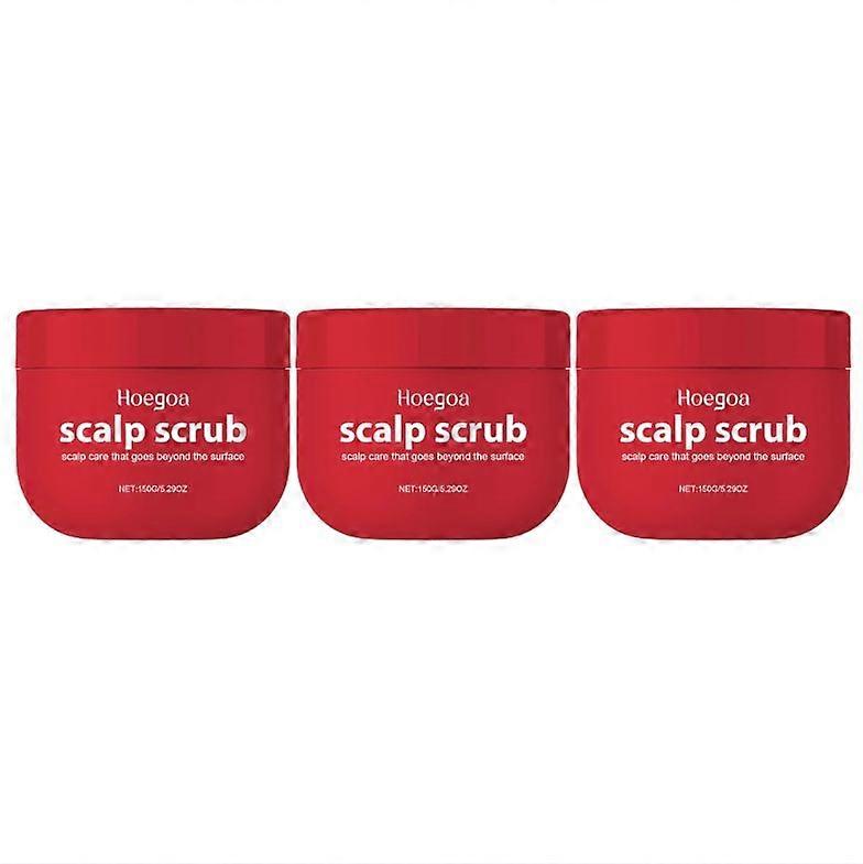 1/2/3PCS Exfoliating Scalp Scrub Shampoo with Tumeric & Avocado Oil 200ml