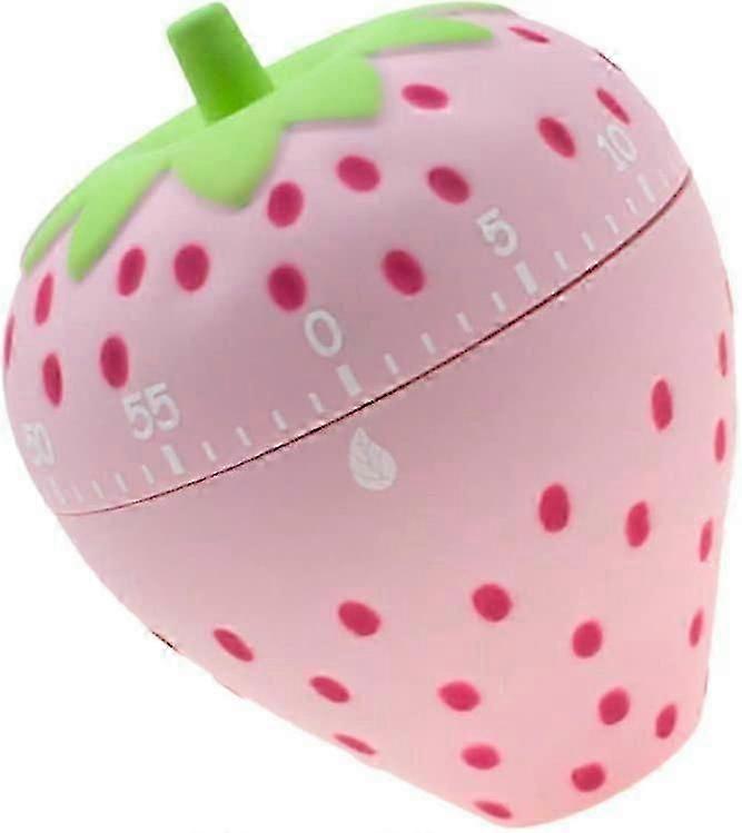 Kitchen Timer Cute Cookie Kitchen Timer Novelty Manual Cooking Timer For Kitchen Desktop Decor (strawberry)1pcspink