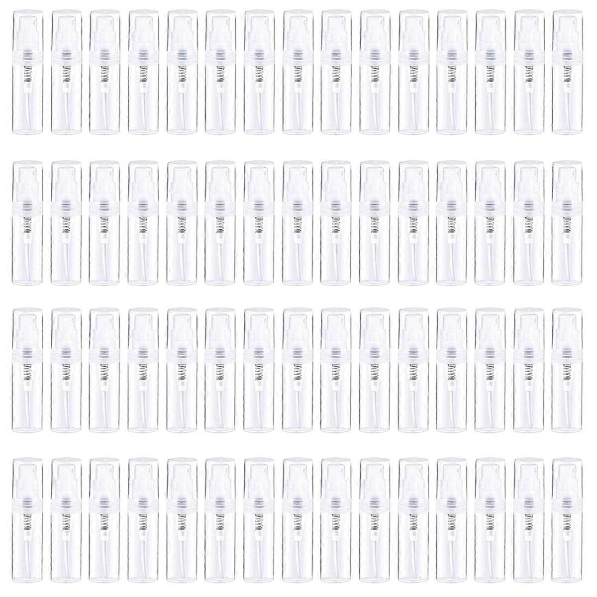 60Pcs Mini Bottle 2Ml,Refillable Plactic Bottle