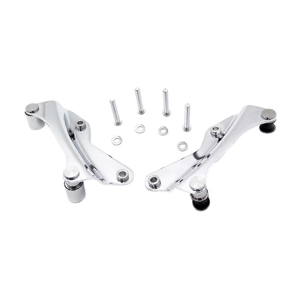 Chrome 4 Point Docking Hardware Kit With Cover For Touring 14 15 16