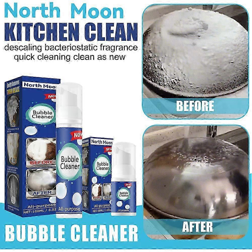 3pcs Multi-Purpose Cleaning Bubble Cleaner Spray Foam Kitchen Grease Dirt Removal