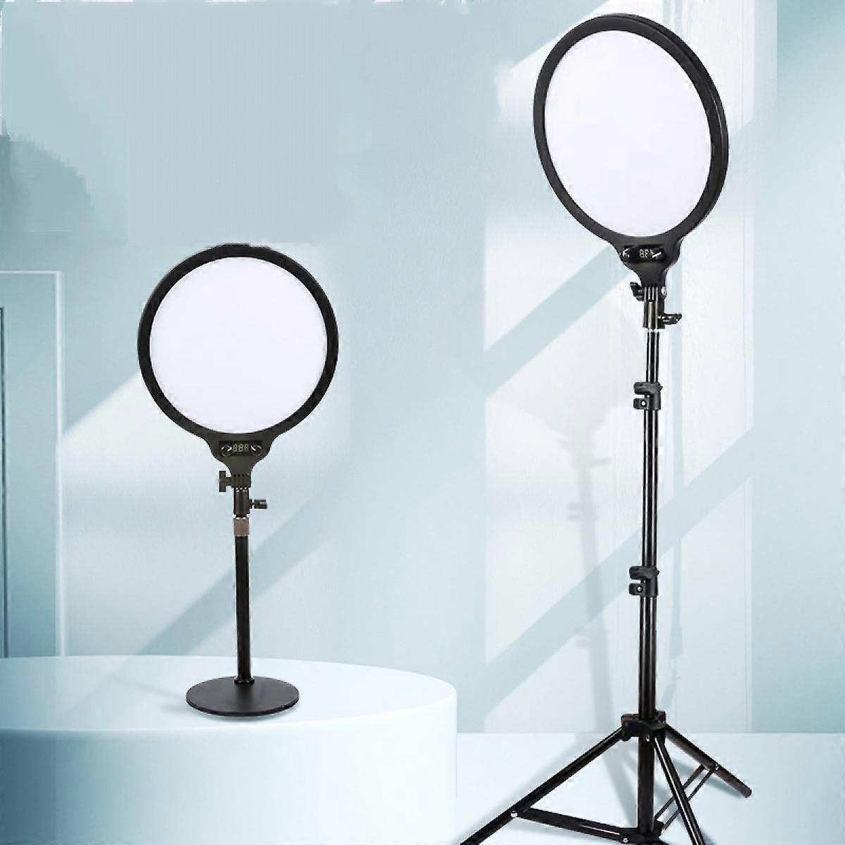 Led Full Screen Fill Light 10" With Tripod For Live Streaming & Video, Dimmable Desk Makeup Light For Photography, Shooting With 3 Light Modes