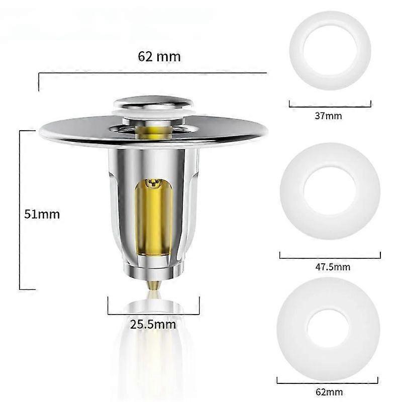 Basin Drain Filter Universal Stainless Steel Pop-Up Bounce Core Hair Catcher Shower Sink Strainer Bath Stopper Bathroom ToolsCraft Pipe Cleaners