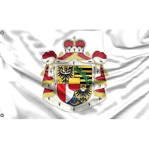 Liechtenstei National Emblem Flag Unique Design 3x5 Ft / 90x150 cm4x6Ft/120x180 cm size TTQ2191