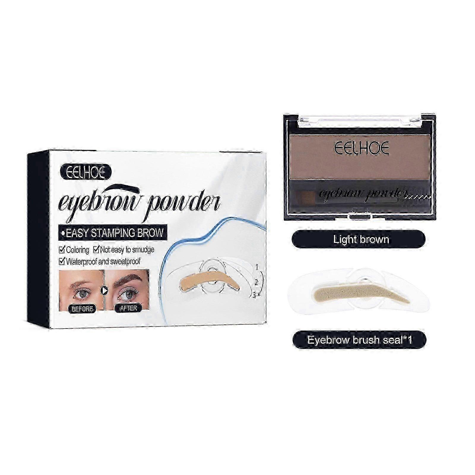 Eyebrow Powder Set Makeup Natural Lasting Waterproof Not Easy To Decolorize Dizzy Lazy Seal Eyebrow Powder Set