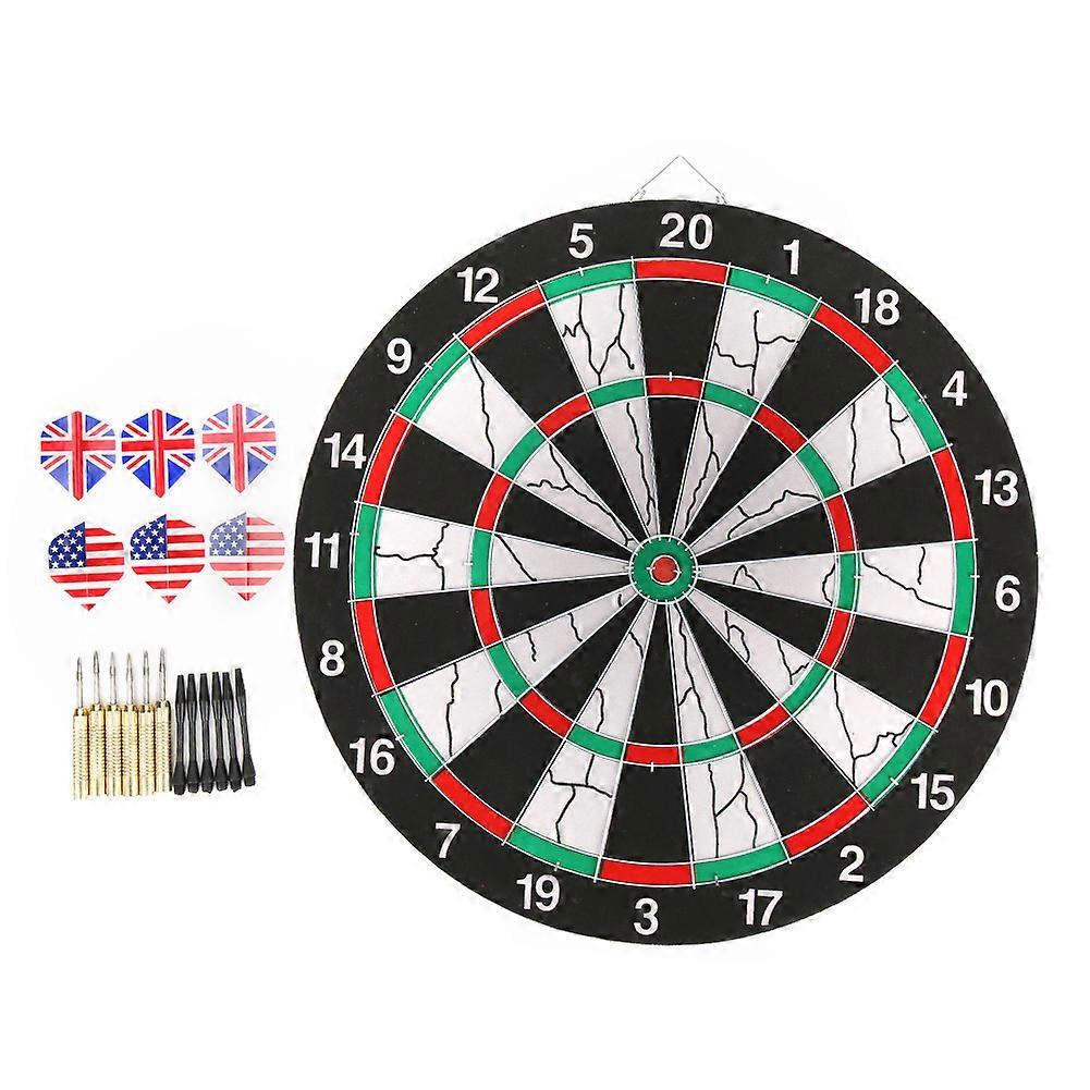 Double&#8209;Sided Flocking Dartboard Dart Set Target Game for KTV Leisure Entertainment