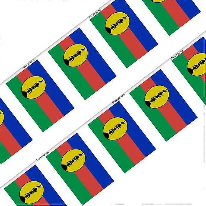 Garland – Flag of New Caledonia – 14 x 21 cm – Polyester – To hang – 50 pieces